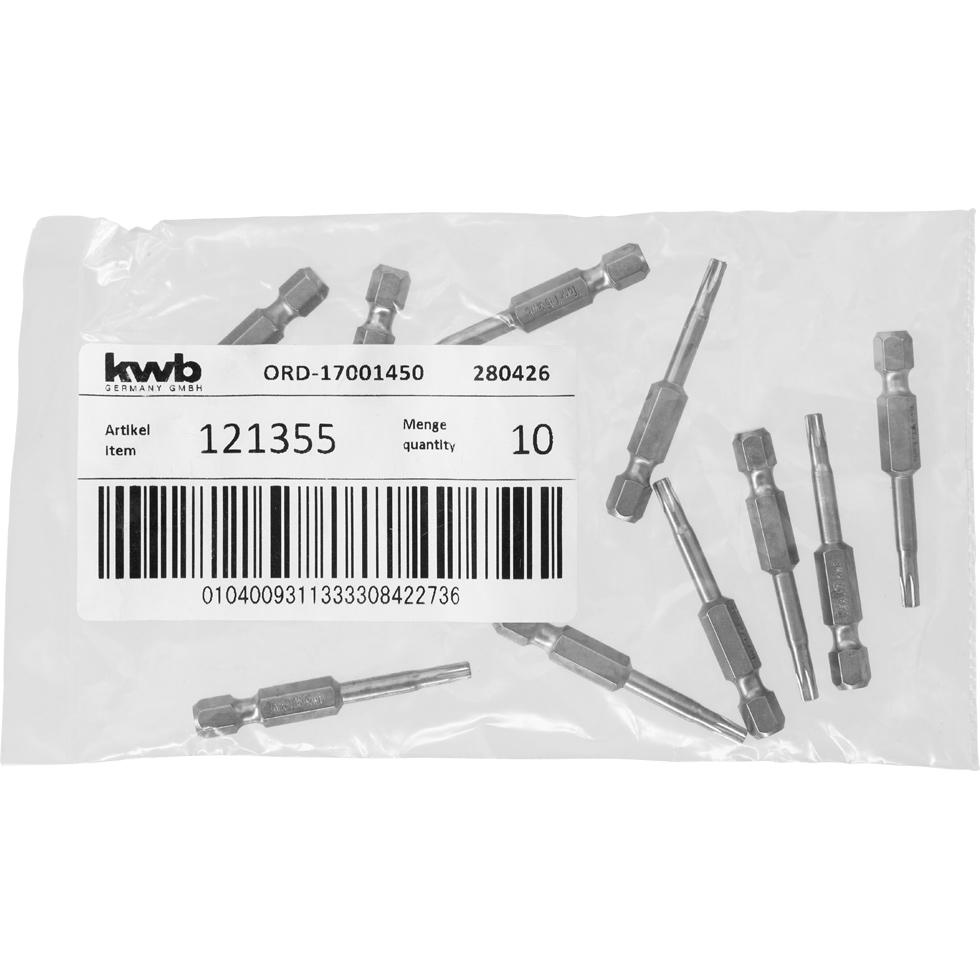 Thumbnail - kwb, Bits, 121355 Sechskant-Bit T 15 Stahl 1 St. (T 15)