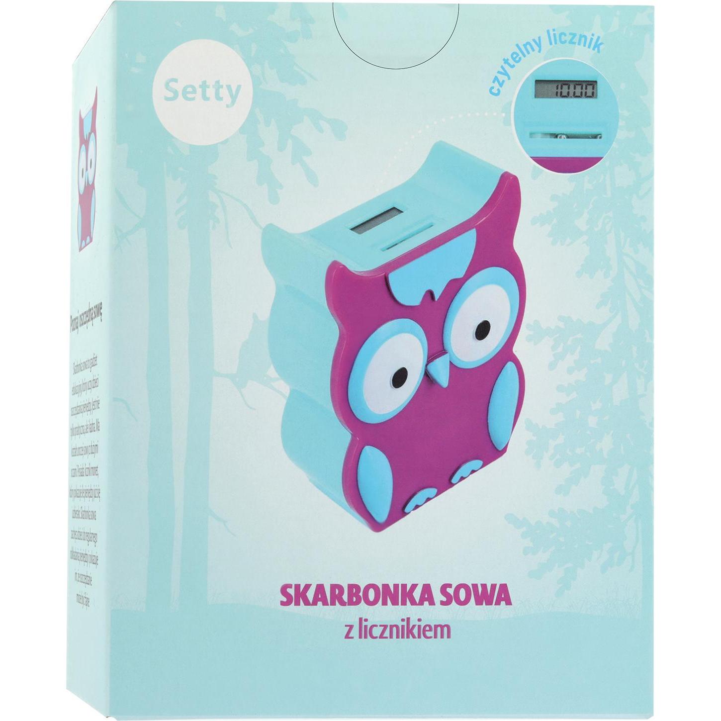 MIX, Salvadanaio, Setty piggy bank with counter Owl YS011-12