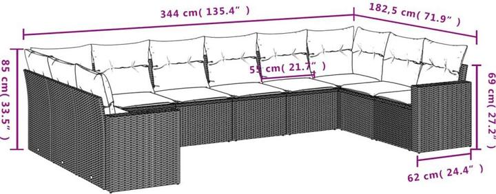 Produktbild vidaXL Kashton
