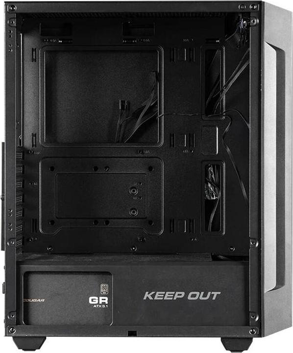 Actual product image Keep Out Gaming KEEP OUT Számítógépház - XC-200 MESH (fekete, ablakos, 3x12cm RGB venti, ATX, 2xUSB2.0, 1xUSB3.0) (ATX, mATX, Mini-ITX)