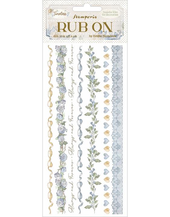 Actual product image Stamperia Rub On Transferfolie "Timeless"