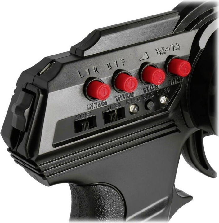 Produktbild Fly Sky FlySky FS-GT2F Pistolengriff-Fernsteuerung 2,4 GHz Anzahl Kanäle: 2 inkl. Empfän
