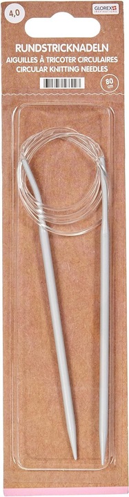 Actual product image Glorex Circular knitting needles, 4.0mm, 80cm