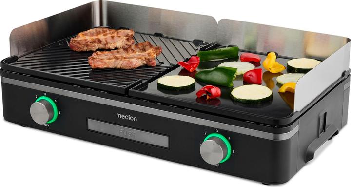 Actual product image Medion LIFE Tischgrill mit Dual-Zonen-System (MD12027)