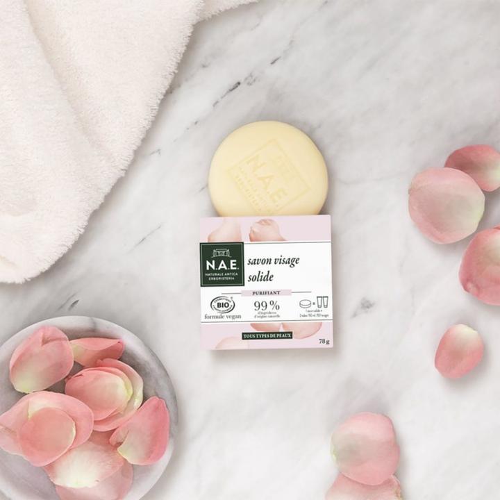 Immagine prodotto N.A.E. Naturale Antica Erboristeria Barretta purificante delicata per il viso, con certificazione (Salviette detergenti per il viso)