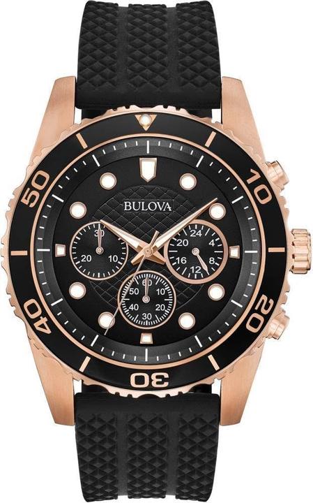 Armani Exchange Orologio cronografo da uomo, cassa in silicone nero 45