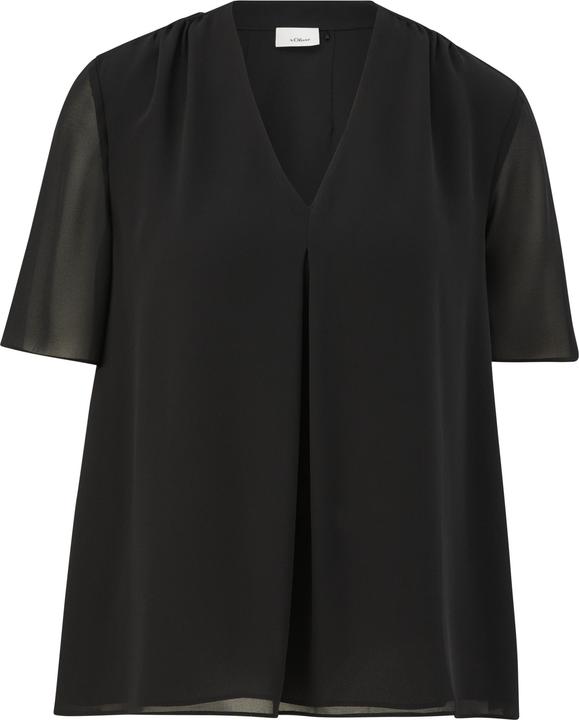 Produktbild S.Oliver Bluse Bluse mit V-Ausschnitt (38)