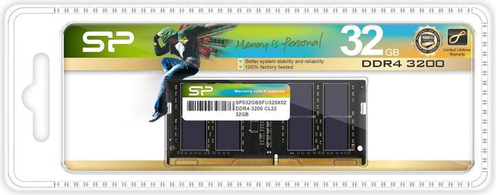 Actual product image Silicon Power Laptop Memory (1 x 32GB, 3200 MHz, DDR4-RAM, SO-DIMM)