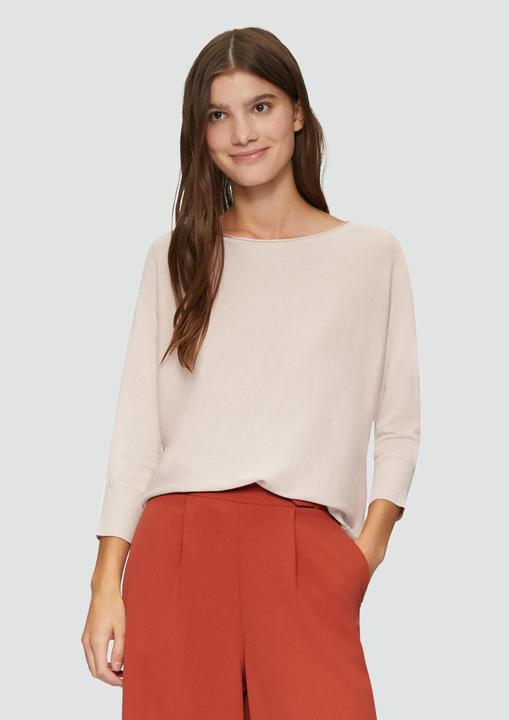 Produktbild s.Oliver Strickpullover Viskosemix-Pullover mit Fledermausärmeln (S)