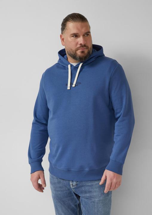 Produktbild s.Oliver Sweatshirt Kapuzenpullover aus Baumwollmix mit Label-Print (3XL)