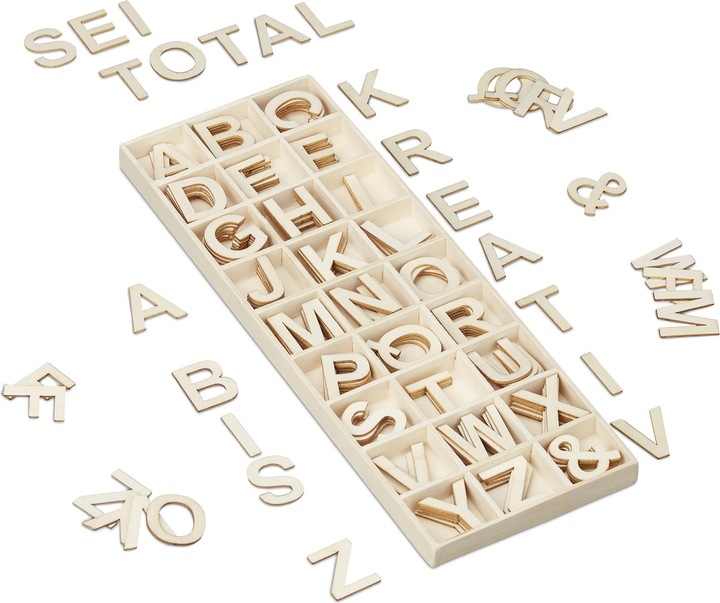 Immagine prodotto Relaxdays Set lettere-in-legno