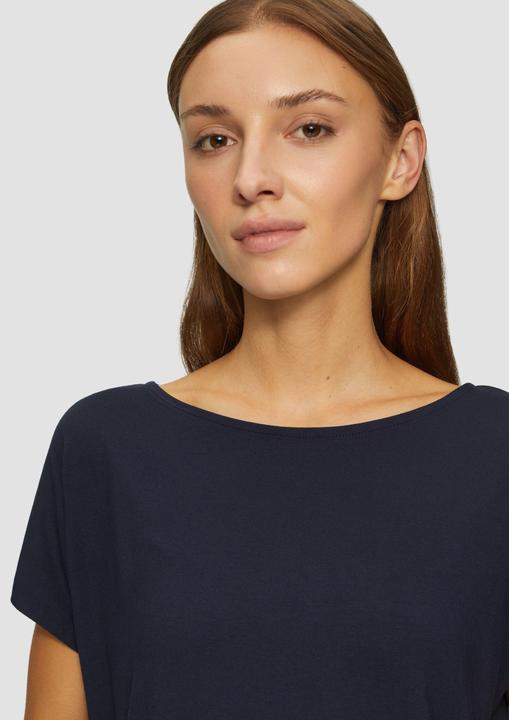 Produktbild S.Oliver T-Shirt Fliessendes Jersey-Shirt mit überschnittenen Schultern (46)