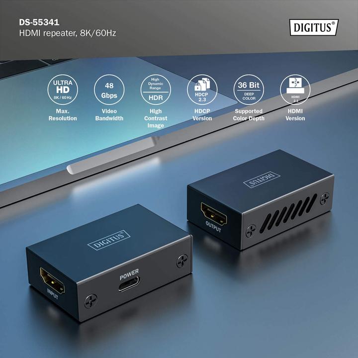 Produktbild Digitus HDMI Repeater, 8K/60Hz