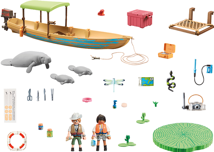 Actual product image Playmobil Boat trip to the manatees (71010, Playmobil Wiltopia)