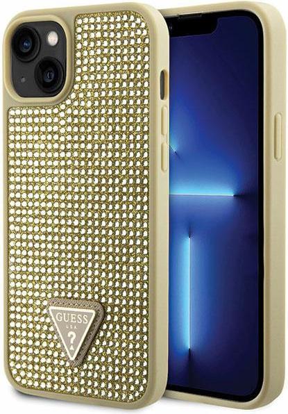 Actual product image Guess GUHCP14MHDGTPD iPhone 14 Plus 6.7" złoty/gold hardcase Rhinestone Triangle (Apple iPhone 14 Plus)