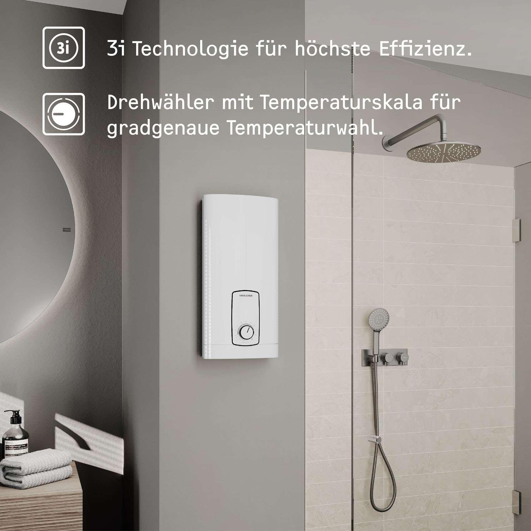 Thumbnail - Stiebel Eltron, Warmwassergerät, DHB 27 ST Trend Elektronischer Durchlauferhitzer, gradgenaue Temperatur dank 3i Technol...