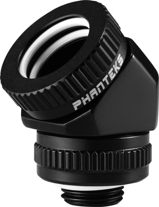Actual product image Phanteks Glacier Rotary connector 45 degree G1/4 inch male to 16mm female hardtube - rotatable