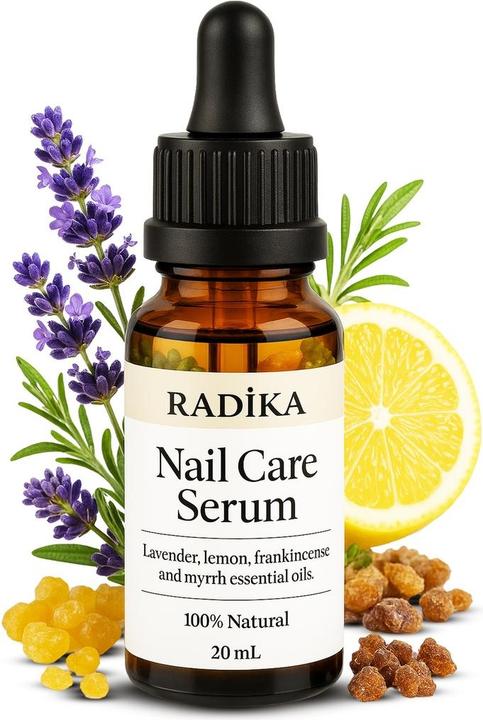 Productafbeelding Radika Nagelolie, nagelverzorging, handcrème, 100% puur, biologisch, natuurlijk, 10 ml (10 ml)