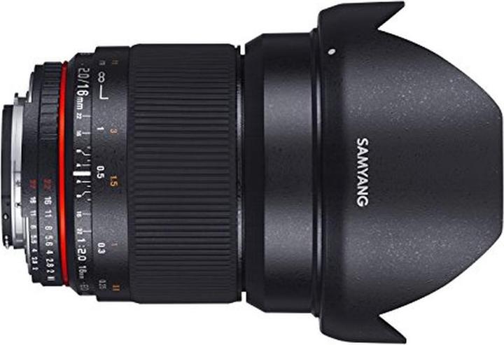 Image du produit Samyang 16mm F2.0 Pentax (Pentax K, APS-C / DX)