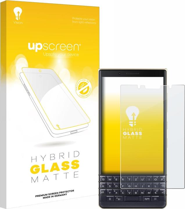 Produktbild upscreen Schutzglas Schutzfolie Glas Folie Displayschutz matt (1 Stück, Blackberry KEY2 LE)