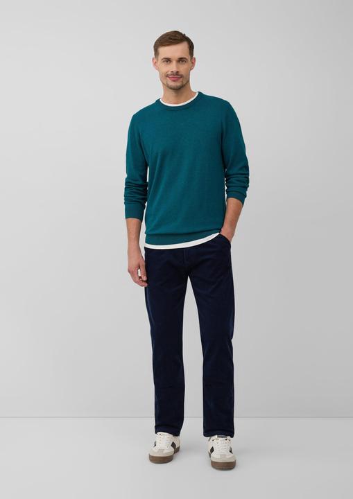 Produktbild s.Oliver Strickpullover Baumwollpullover mit Logo-Stickerei (XL)