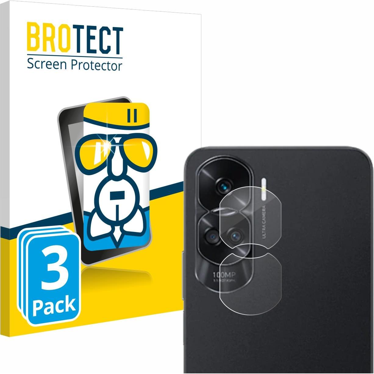 Thumbnail - BROTECT AirGlass Panzerglasfolie (3 Stück, Honor 90 Lite), Smartphone Schutzfolie, Transparent