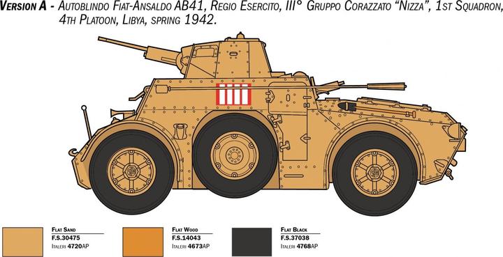 Produktbild 1:35 AB 41 m.Bersaglieri Ital.Infanterie