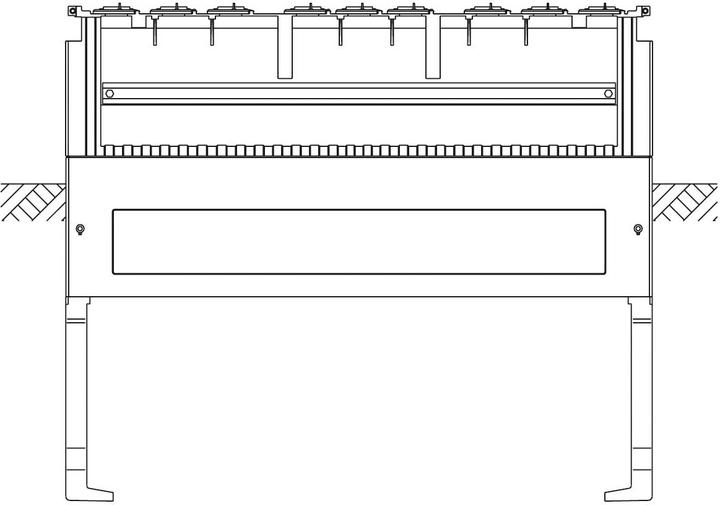 Produktbild ABN Festplatzsockel SX010 4feldrig 900mm
