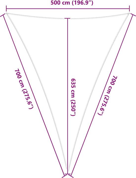 Actual product image vidaXL Outdoor Sonnenschutz Markise (700 x 500 cm)