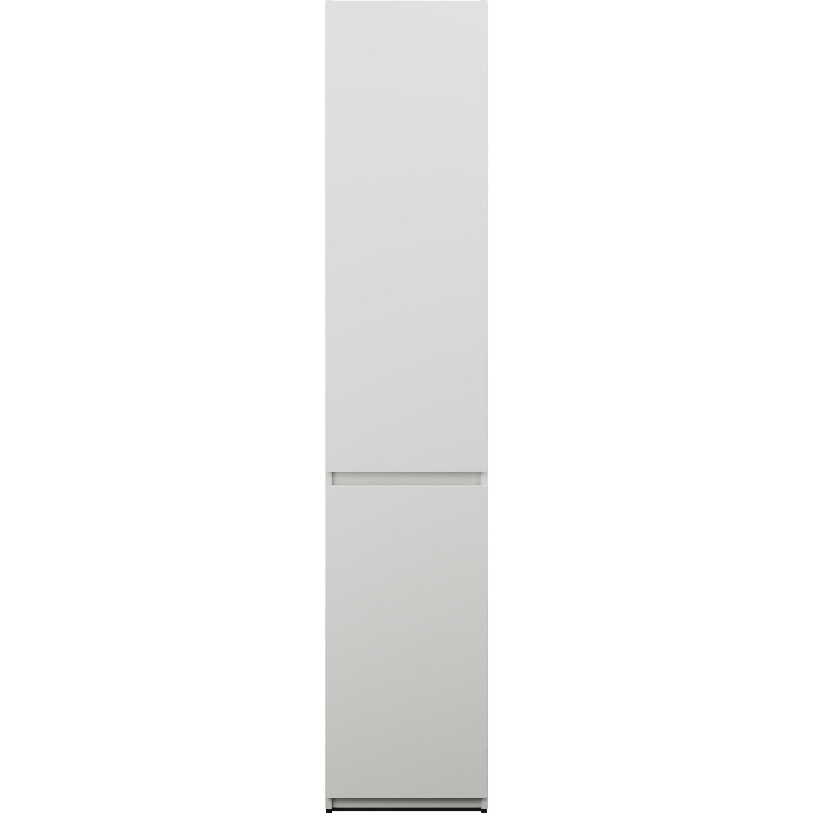 burgbad, Badezimmerschrank, Lin20 Hochschrank Bodenstehend mit 2 Türen, 2 Winkelablagen, Tiefe 245mm, Türanschlag rech