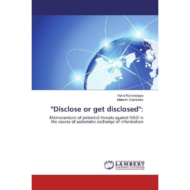 'Disclose or get disclosed':, Fachbücher von Maksim Olenichev, Maria Kanevskaya