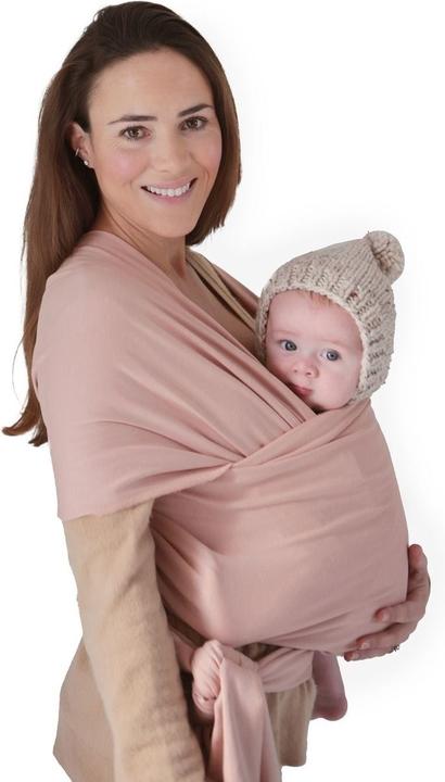 Mushie Écharpe de portage pour bébé - Blush (5.40 m)