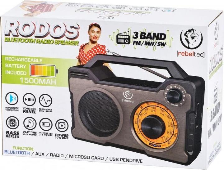 Produktbild Rebeltec Portable speaker bluetooth speaker (0.13 h, Batteriebetrieb)