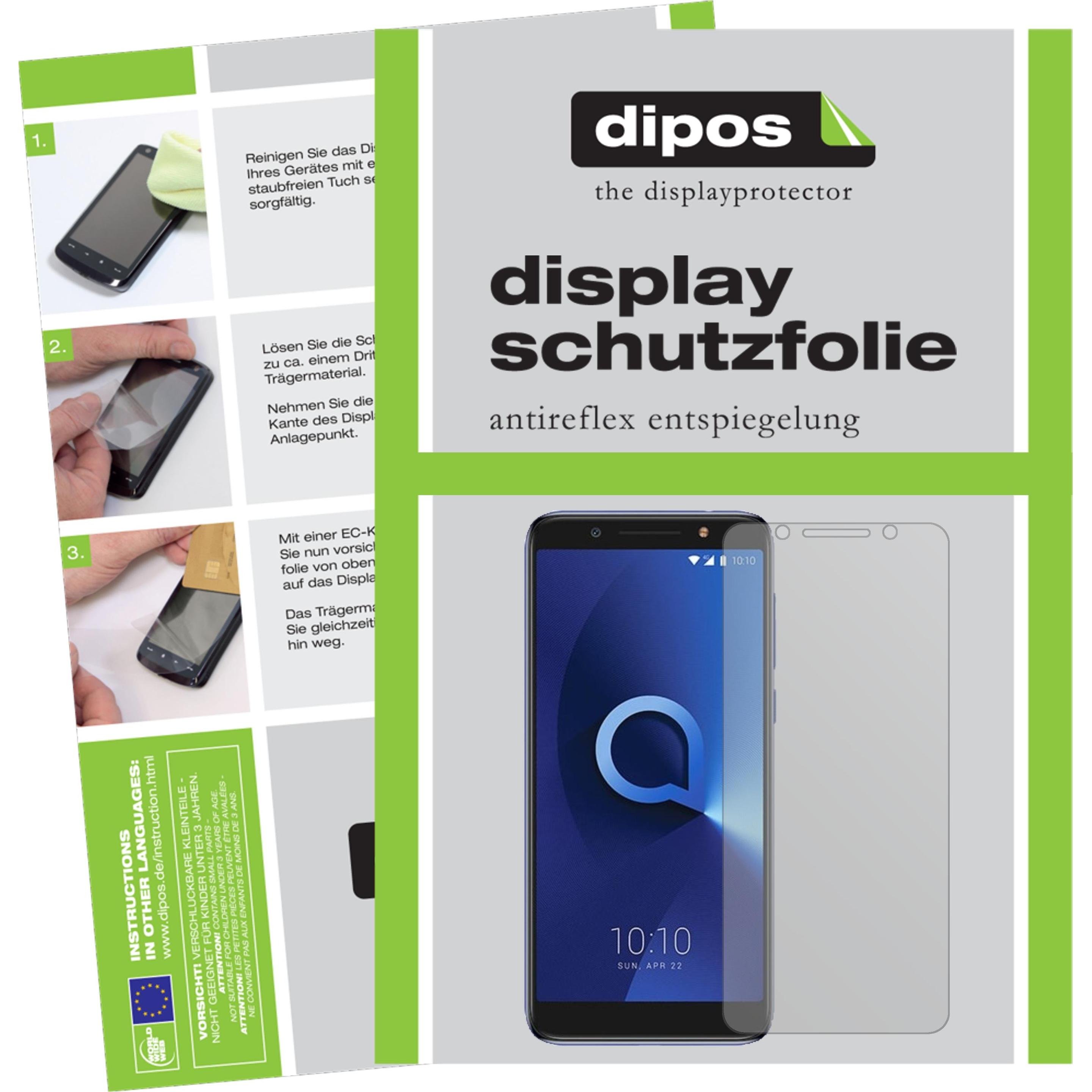 Thumbnail - Dipos Displayschutzfolie Antireflex (1 Stück, Alcatel 3x), Smartphone Schutzfolie, Transparent
