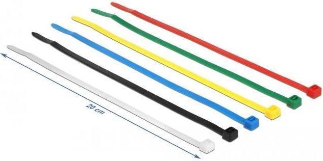 Produktbild Delock Kabelbinder (Kunststoffkabelbinder, 200 mm, 100 Stk.)