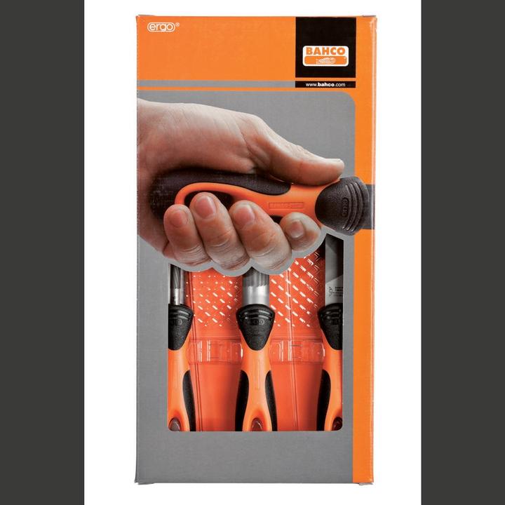 Produktbild Bahco ERGO Feilensatz, Halbschlicht 200 mm - 3-teilig (Hieb 2, 200 mm)
