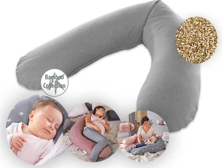 Actual product image Theraline Nursing Pillow "The Original" with Spelt Filling incl. Cover 190 cm (190 cm)