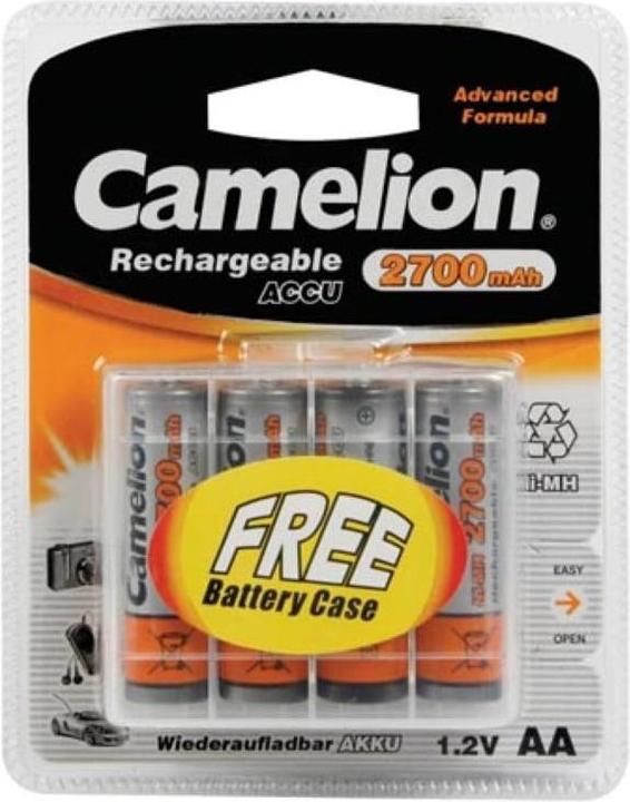 Actual product image Camelion NH-AA2300BP4 - Wiederaufladbarer Akku - Nickel-Metallhydrid (NiMH) - 1,2 V - 4 S (1 pcs., AA, Battery + charger)