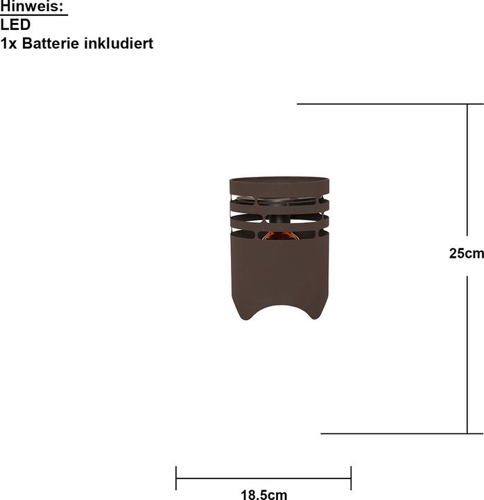 Actual product image Star Trading Solar decoration Marron (40 lm, IP44)