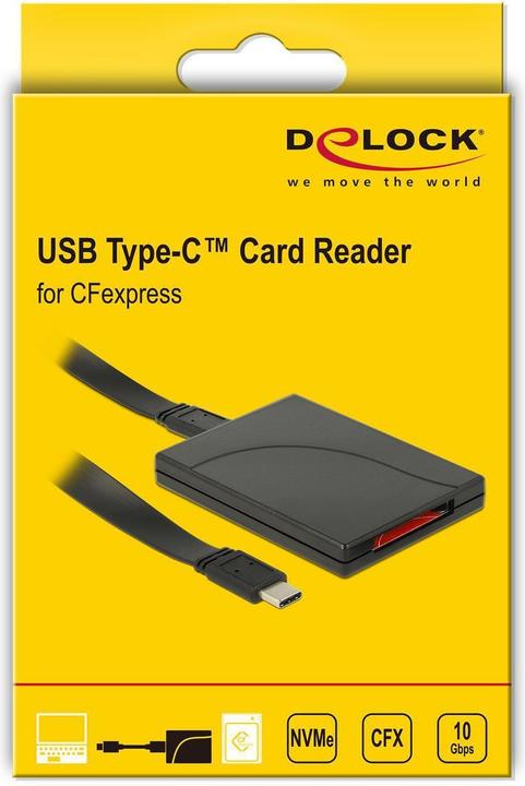 Produktbild Delock USB 3.0 Card Reader CFX (USB-C)