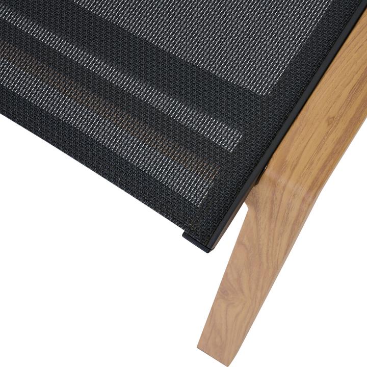 Produktbild Siena Garden Dining Hocker Catania Alu, teaklook, Textilbezug