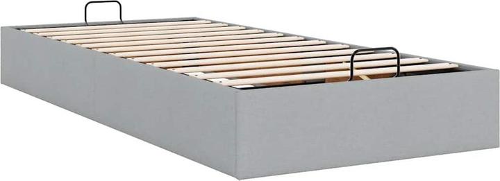 Produktbild VidaXL Ottoman-Bett ohne Matratze Hellgrau 160x200 cm Stoff (160 x 200 cm)