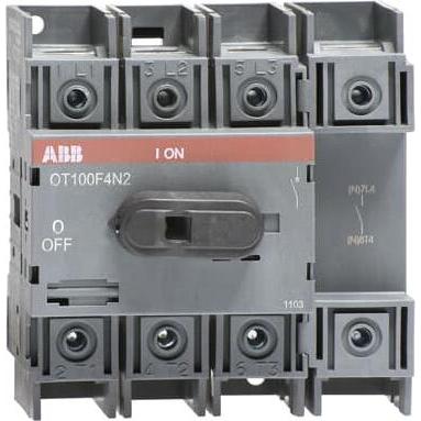 Thumbnail - ABB, Systemstromversorgung, Trennschalter 4P 100A IP 20 37kW 750V ac 3-pha