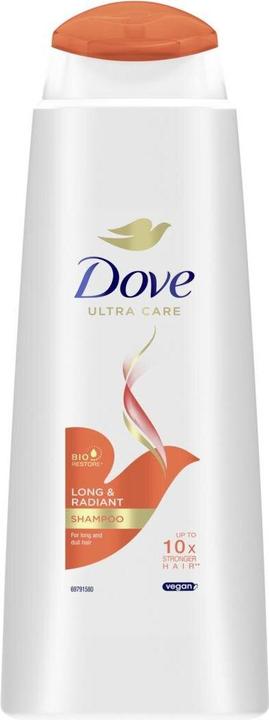 Actual product image Dove Ultra Care Long & Radiant Shampoo 400ml (400 ml, Liquid shampoo)