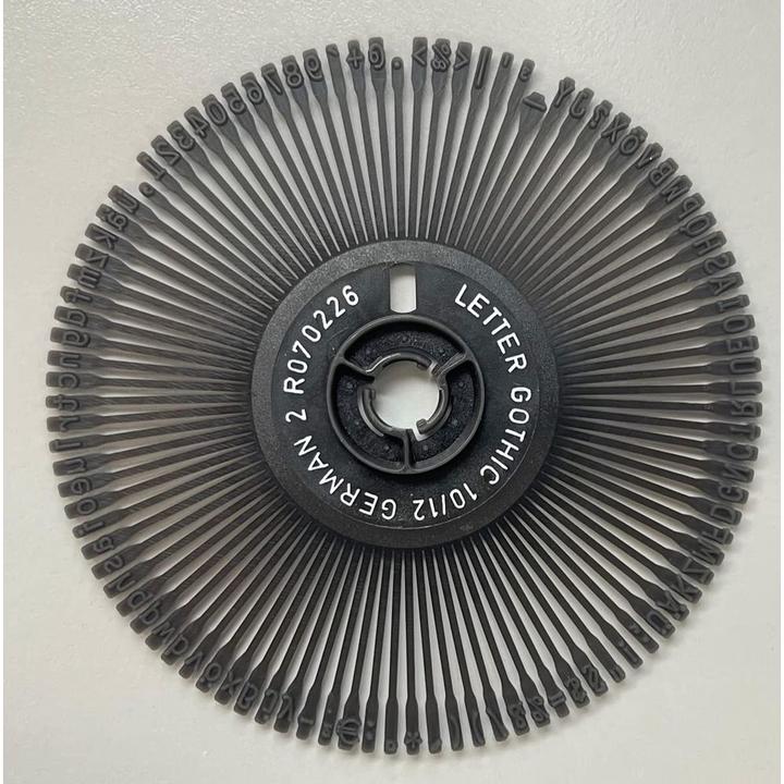 Actual product image Camry TRIUMPH-ADLER Type wheel Gothic Letter CH-DE