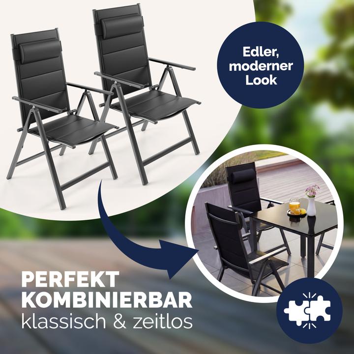 Image du produit Casaria Ensemble de chaises de jardin