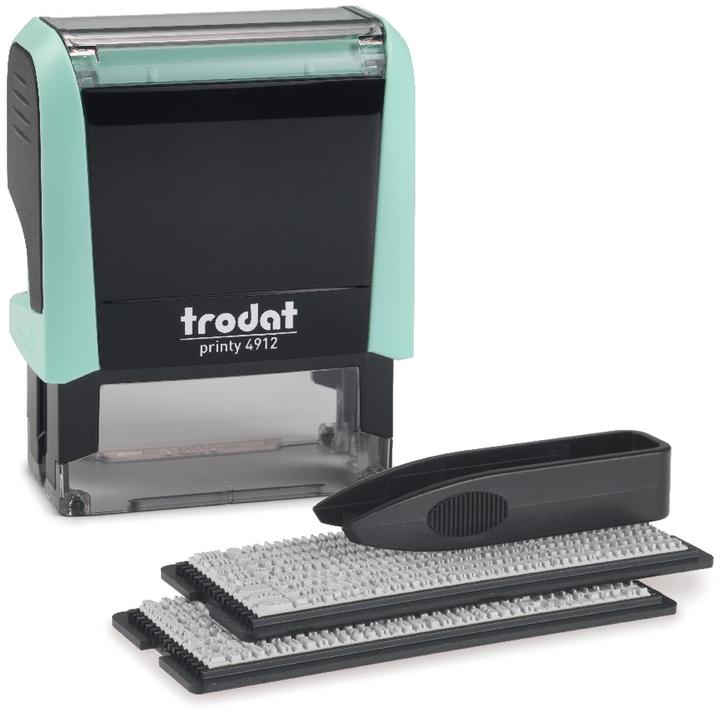 Actual product image Trodat Typomatic Printy 4.0 Pastel Edition, self-inking stamp for self-setting