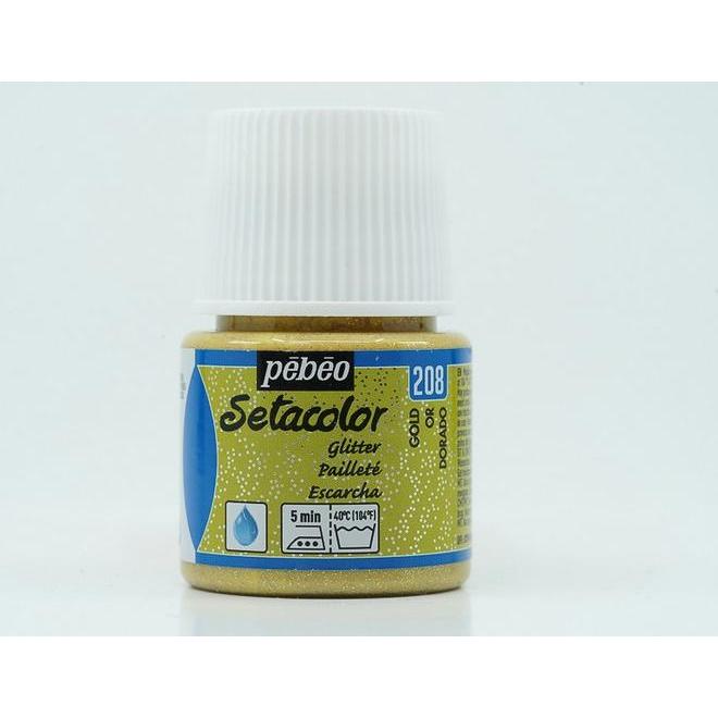 Thumbnail - Pebeo, Künstlerfarbe + Bastelfarbe, Setacolor helle Stoffe (Gold, 45 ml)