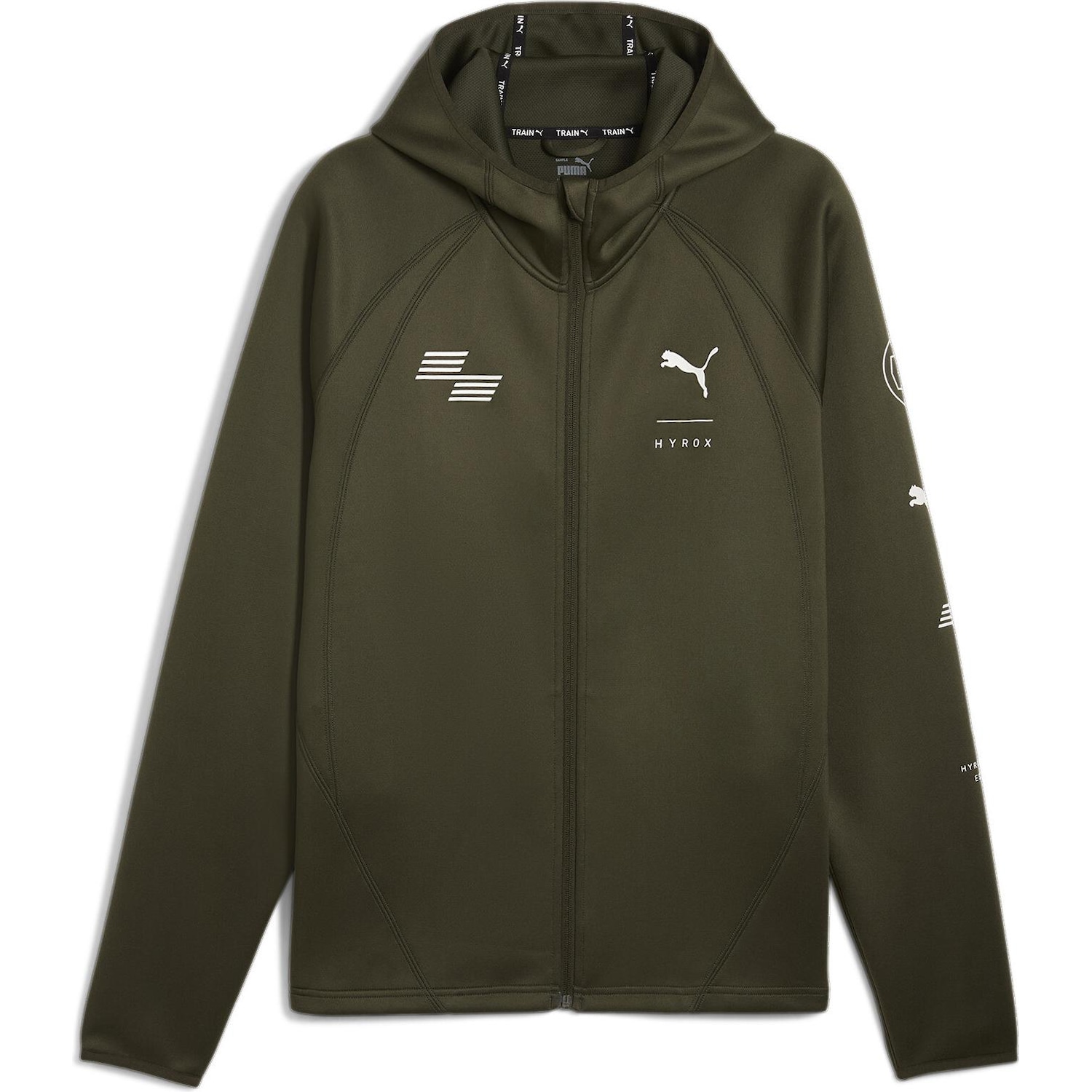 Puma, Herren, Laufjacke, HYROX x Cloudspun TechBL Jacket (XL), Grün, XL