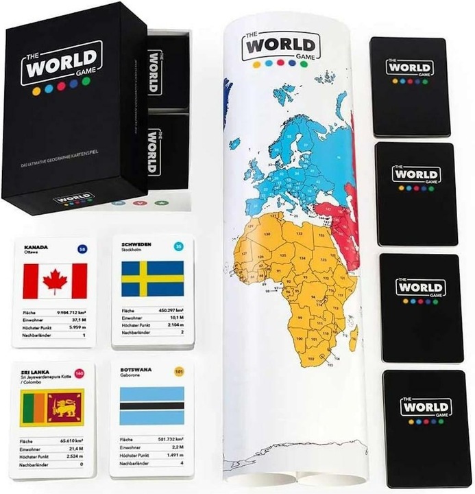 Immagine prodotto The World Game Il gioco di carte di geografia per eccellenza (Tedesco)